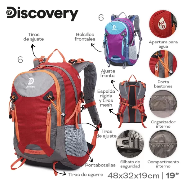 Mochila para Excursiones Discovery 40 Litros Envió GRATIS - Imagen 3